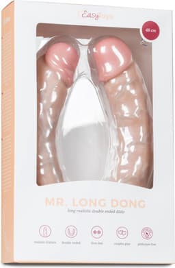 EasyToys - Dubbele Dildo - 50 cm - Dildo - Dildo's - Sex Toys voor Vrouwen en Mannen - Sex Toys voor Koppels - Dildo Mannen Anaal - Beige — thumbnail 2