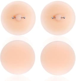4 Herbruikbare Siliconen Tepelbeschermers voor Vrouwen — thumbnail 1