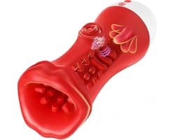 SF Toys Deep Throat Masturbator Man – 13 cm Diepe Kamer – 9 Tongbewegingen – 9 Vibratiestanden – USB Oplaadbaar – IPX6 Waterdicht