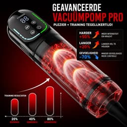 Lovemytoy Masturbator voor Mannen - Penispomp & Pocket Pussy - 7 Stoot-, Draai-, Tril-, Zuig- en Likstanden - Waterdicht - LCD Display - Sekspeeltje voor Mannen — thumbnail 2