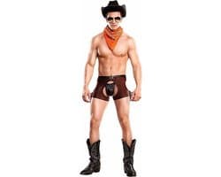 Male Power Eigenwijze Cowboykostuum - XL brown L/XL