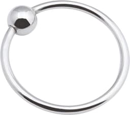 Banoch - Glansring Veronica 28 mm - metalen eikelring met bal - cockring | penisring — thumbnail 2