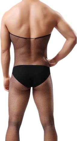 LekkerStout Doorschijnende Bodysuit - Zwarte - Sexy Herenlingerie | S-L | ( LS170 ) — thumbnail 5