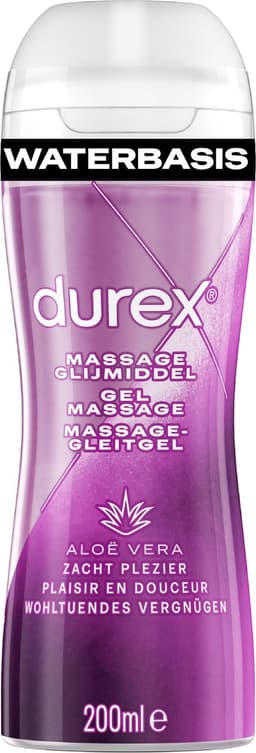 Durex Massage Olie en Glijmiddel - Aloë Vera - Waterbasis - 200 ml — thumbnail 1