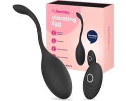 MyFantasy Vibrerend Ei met Afstandsbediening – Vibrators voor Vrouwen – Remote Clitoris Stimulator - Seksspeeltjes voor Koppel - Sex Toys voor Koppels - Kamasutra Eitjes - Vibrator Tril Ei - Sex Ei Zwart