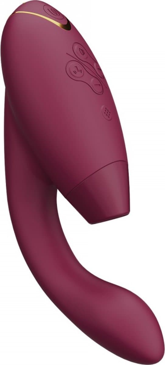 Womanizer Duo 2 - DE TarzanVibrator - Luchtdruk (clitoris) + Vibrator (G-Spot) - Herlaadbaar - Waterdicht - Bordeaux — afbeelding 1