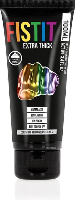 Extra dik glijmiddel - Regenboog - 3.4 fl oz / 100 ml — thumbnail 1