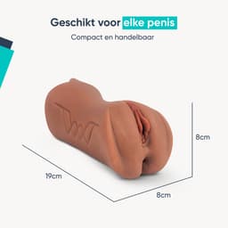 DailyPlay Pocket Pussy voor Man - 3 in 1 – Blowjob Masturbator met Billen en Kunst Vagina – Sex Toys Mannen en Koppels – Nep Kut — thumbnail 3