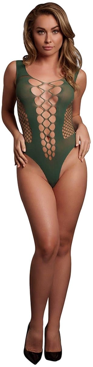 V-hals Teddy met Opaque Panels - One Size — afbeelding 1