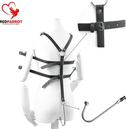 Borsten bondage met Anale haak - BDSM - Crusher - Harnas - Verstelbaar - One size — thumbnail 5