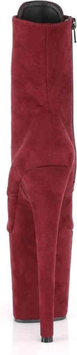 Pleaser - FLAMINGO-1020FS Plateau Laarzen, Paaldans schoenen - Paaldans schoenen - 42 Shoes - Bordeaux rood — thumbnail 4