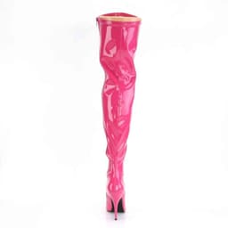 SEDUCE-3000 (EU 44 = US 13) 5 Heel Stretch Thigh High Boot, Side Zip — thumbnail 4