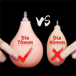 LoveToy squirt extreme spuitende dildo - 28 cm - Φ4.8 cm - met ballen en zuignap — thumbnail 5