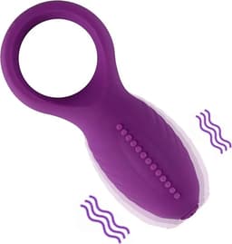 Vibrerende Cockring - silicone penis ring- G-spot stimulator -Zwart — thumbnail 3