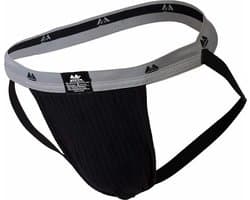 MM Sports The Original Swimmer/Jogger Jockstrap 1 inch Black - MAAT XL - Heren Ondergoed - Jockstrap voor Man - Mannen Jock