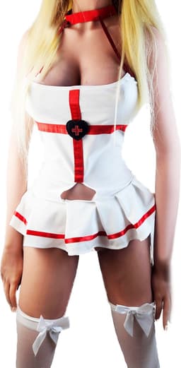 BamBella ® Sexy erotische zuster nurse verpleegster uniform - Maat S/M - Rollenspel kleding outfit dames — thumbnail 1