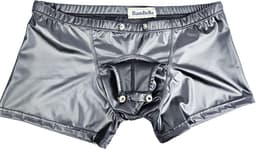 BamBella ® - Boxer short - Maat S- MAT glans - Zwart BDSM kleding kruisloos open kruis erotische heren kleding — thumbnail 3