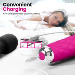 Intenss Vibrator Massager - Multifunctionele Stimulator - Seksspeeltje voor Vrouwen en Koppels - INTENSS Pure Series - Black Bride — thumbnail 3