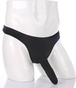 Heren string met gesloten sleeve - BDSM - Kuisheid - Erotische slip mannen — thumbnail 1