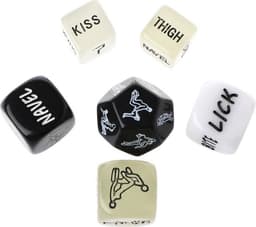 Knaak Erotische Dobbelstenen - 36 Opties en Posities - Glow in the Dark & Black and White Edition — thumbnail 2