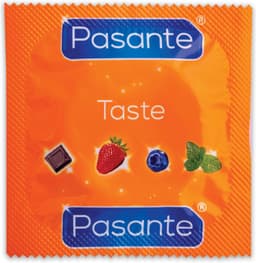 Pasante Taste - Condooms - Mix van Smaken - Gekleurd & Geurend - 3 stuks — thumbnail 1