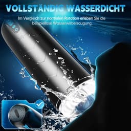 DOWO® - Masturbator voor Man - 7 Zuig & 7 Vibratiestanden - - Ultra Realistisch - Masturbator - Sex Toys voor Mannen - Masturbators - Blowjob Masturbator - Pocket Pussy - Elektrisch - Oplaadbaar – Zwart — thumbnail 4
