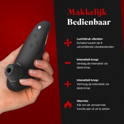 HappySexy Verwarmde Luchtdruk Vibrator Pro 2 Satisfyer voor Vrouwen – Clitoris en Tepel Zuiger Stimulator Massager – 13 Verschillende Standen Vibraties en Waterproof – Realistische Tepelzuigers Vibrators – Seks toys en Seksspeeltjes Next Generation — thumbnail 3