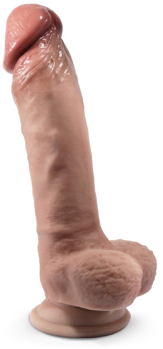 SILEXD - Real Skin - Realistische Dildo - Model 1 - 23 cm - Medium Huidskleur — afbeelding 1
