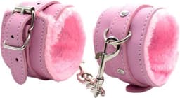 Handboeien - Bondage - Verstelbaar - Pluche - Roze — thumbnail 1