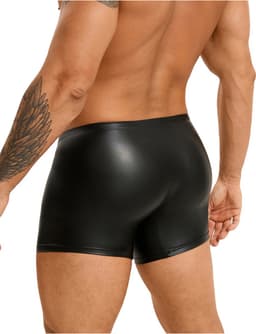 PleazureX leren boxer met rits kruis - Sexy - Heren ondegoed - onweerstaanbaar - heren lingerie - Maat M — thumbnail 4