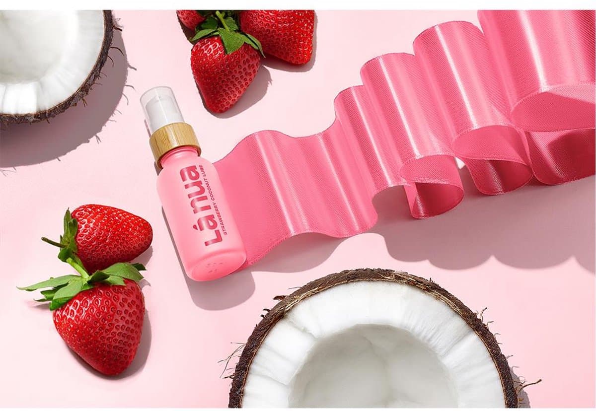 LA NUA STRAWBERRY COCONUT WATER BASED LUBRICANT 100ML — afbeelding 1