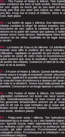 Lusty Cum Load Sperma Glijmiddel - 250 ml - Nieuwe formule -Hybride Glijmiddel - Op Water- en Siliconenbasis — thumbnail 5