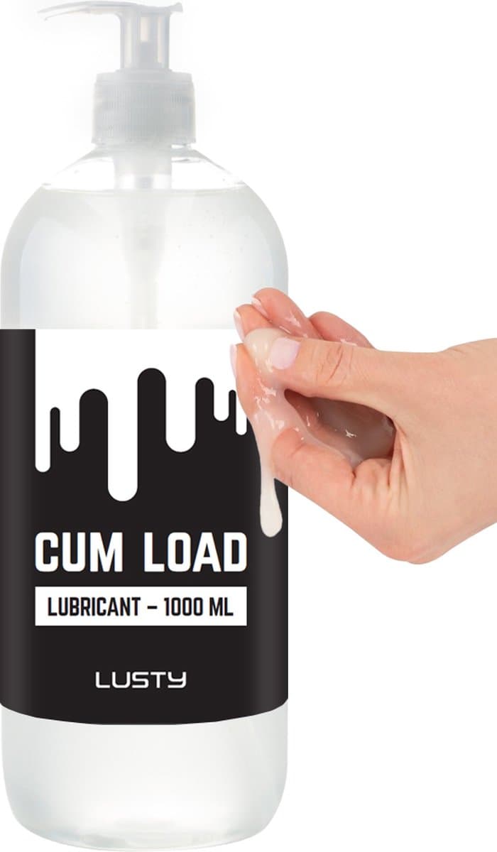 Lusty Cum Load Sperma Glijmiddel - 1000 ml - Nieuwe Formule -Hybride Glijmiddel - Op Water- en Siliconenbasis — afbeelding 1