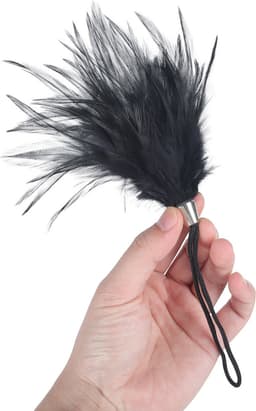 Banoch | Tantra long feather black | streel veer zwart — thumbnail 2