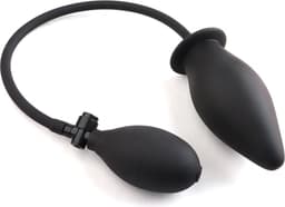 Buttplug - Buttplugs - Buttplug opblaasbaar - Anaal plug - Zwart — thumbnail 1