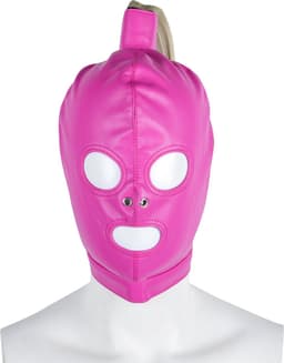 Banoch | Masker Pony Tail | paarden staart roze imitatie leer | Bondage — thumbnail 5