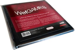 WetGAMES Sex Erotiek Lak Laken 180 x 220 cm - Zwart Volledig waterproof — thumbnail 3