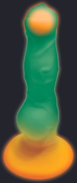 XR Brands Glow-in-the-dark Siliconen Alien Dildo — thumbnail 2