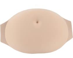Comfortabele nep-zwangerschapsbuik van schuim voor rollenspel - lichtgewicht en gemakkelijk te dragen met ventilatiegaten.