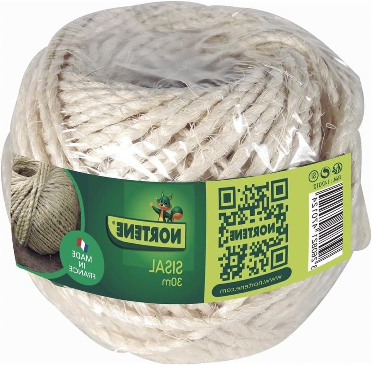 Sisal touw - Natuurlijk koord - Planten binden - Biologisch afbreekbaar - 30 meter - Bruin — afbeelding 1