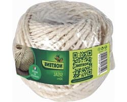 Sisal touw - Natuurlijk koord - Planten binden - Biologisch afbreekbaar - 30 meter - Bruin