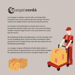 Angel Cerda Nachtkastje van notenhout met lade en zijkanten van gehard glas — thumbnail 2