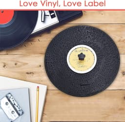 Grammofoonplaat Reinigingsset - Vinyl Reiniger - Platen Onderhouden - Dubbelzijdig Waterdicht Ontwerp - Voor 7 10 & 12 Inch - Zwart — thumbnail 5