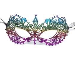 Lace masquerade mask voor mannen en vrouwen, sexy half gezicht masker voor Halloween, carnaval, feest en bal evenementen