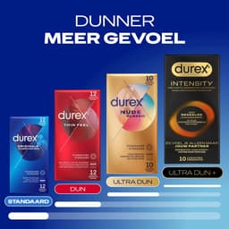 Durex Intensity Extra Glijmiddel Condooms - 10 stuks - Nieuwste generatie ultradunne, latexvrije condooms – Gedeelde lichaamswarmte x5 — thumbnail 4