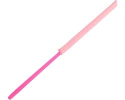 Fluit Reiniger - Blaasinstrument Onderhoud - Instrument Reinigen - Veilig Glad Materiaal - 355 cm Lengte - Roze