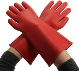 Dailygoods - Elektrisch Geïsoleerde Handschoenen - Hoogspanningshandschoenen - Veiligheid voor Elektrisch Werk - 375 mm - Isolerende Handschoenen - Be... — thumbnail 5