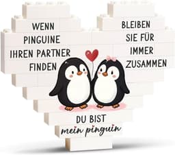 Liefdespuzzel - Hartvorm Decoratie - Romantisch Cadeau - Speels Modern Design - 40x60mm — thumbnail 1