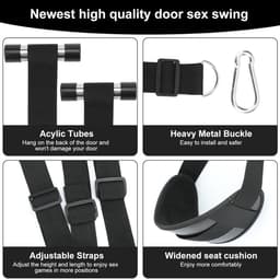 DOWO® - Sex Schommel - BDSM Extreme Bondage Set - voor aan de Deur - Sex Toys voor Koppels - Sexschommel - Seksspeeltjes - Sex Pakket en Toys — thumbnail 4