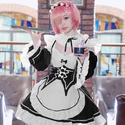 Dailygoods- Maid Outfit Elegante Design - Cosplay Anime Kostuum - Rollenspelset - Jurk met Accessoires - Verkrijgbaar in M/L/XL - Perfecte Lichaamscurve — thumbnail 5